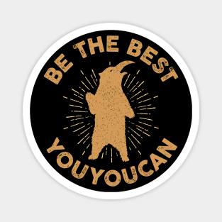 Be The Best Youyoucan - You You Can - Circle Magnet